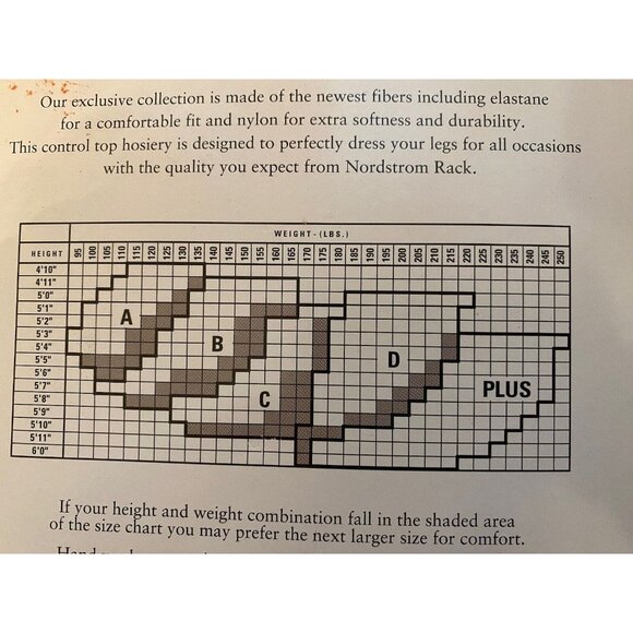 Nordstrom Rack New Old Stock Lycra Sheer Pantyhose-Control Top Size D Nude - Picture 3 of 3